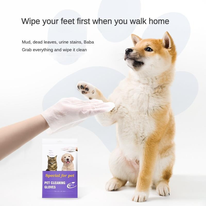 PET Cleaning Deodorizing Bathing Wipes Fordogs and Cats, Nourish Fur Coconut Oilgrooming Wipes for Dogs, Pet Cleaning Gloveswipes for Daily Care and Traveling.Hypoallergenic