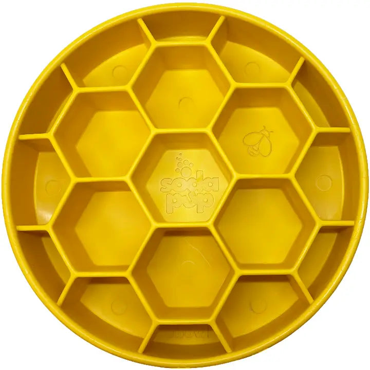 SodaPup Honeycomb eBowl Slow Feeder & Enrichment Bowl