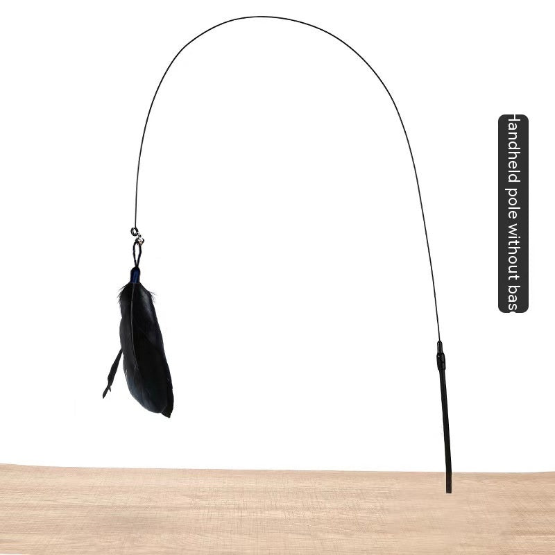 Cat Toy Long Brush Holder Suction Cup with Bell